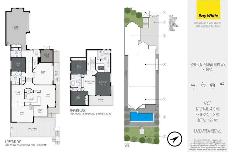 Floorplan of Homely house listing, 328 Ron Penhaligon Way, Robina QLD 4226
