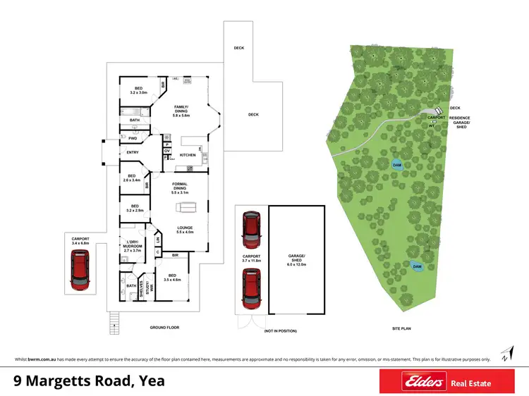 Floorplan of Homely rural property listing, 9 Margetts Road, Yea VIC 3717