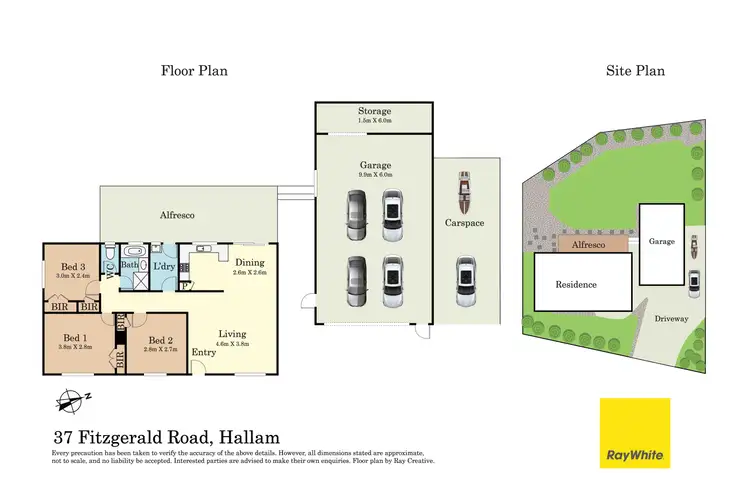Floorplan of Homely house listing, 37 Fitzgerald Road, Hallam VIC 3803
