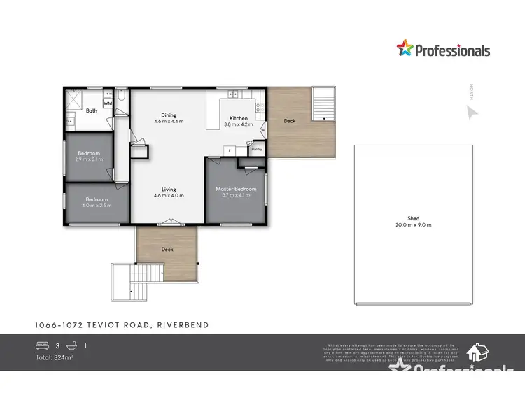 Floorplan of Homely house listing, 1066-1072 Teviot Road, Riverbend QLD 4280