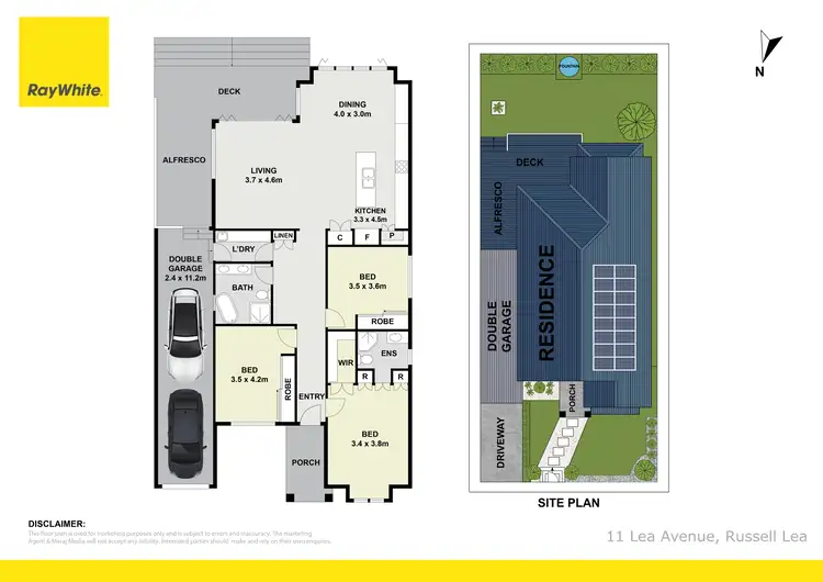 Floorplan of Homely house listing, 11 Lea Avenue, Russell Lea NSW 2046