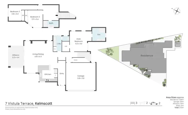 Floorplan of Homely house listing, 7 Vistula Terrace, Kelmscott WA 6111