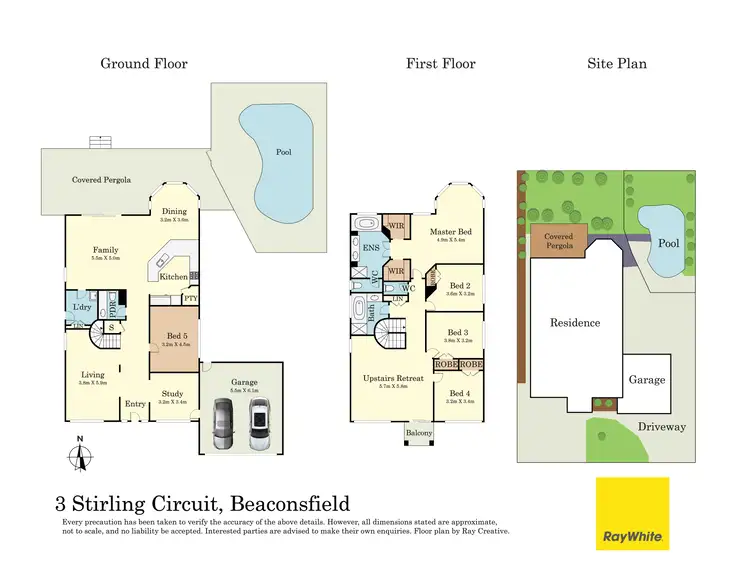 Floorplan of Homely house listing, 3 Stirling Circuit, Beaconsfield VIC 3807