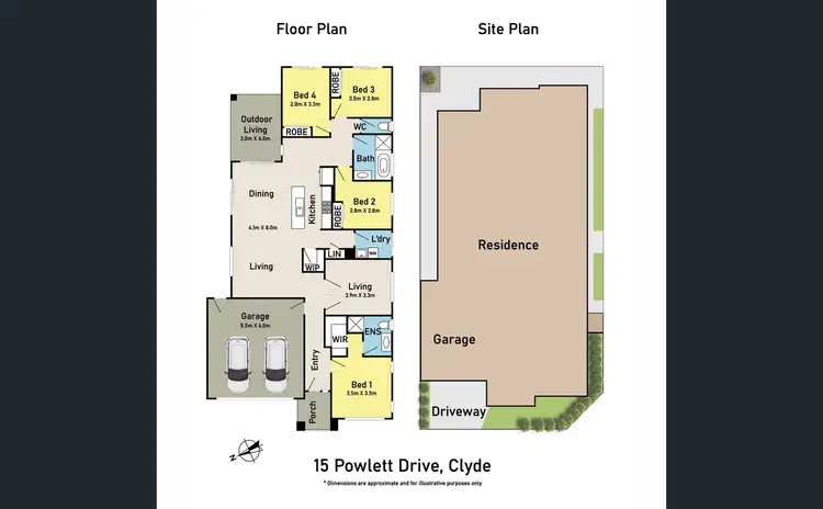 Floorplan of Homely house listing, 15 Powlett Drive, Clyde VIC 3978