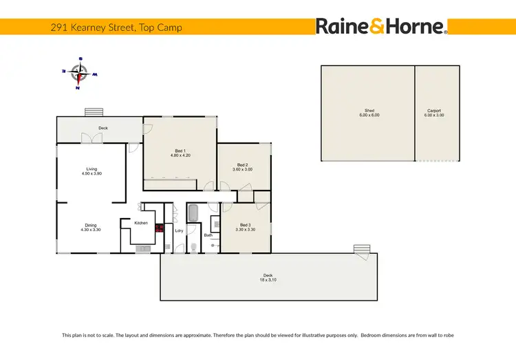 Floorplan of Homely house listing, 291 Kearney Street, Top Camp QLD 4350