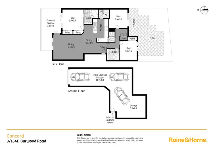 Floorplan of Homely apartment listing, 3/164D Burwood Road, Concord NSW 2137
