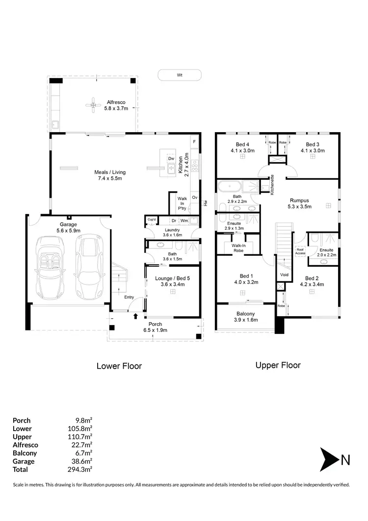Floorplan of Homely house listing, 1A Valley View Drive, Highbury SA 5089