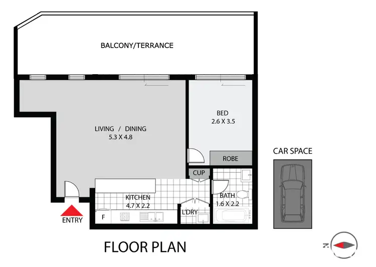 Floorplan of Homely unit listing, 403A/96-98 Beamish Street, Campsie NSW 2194