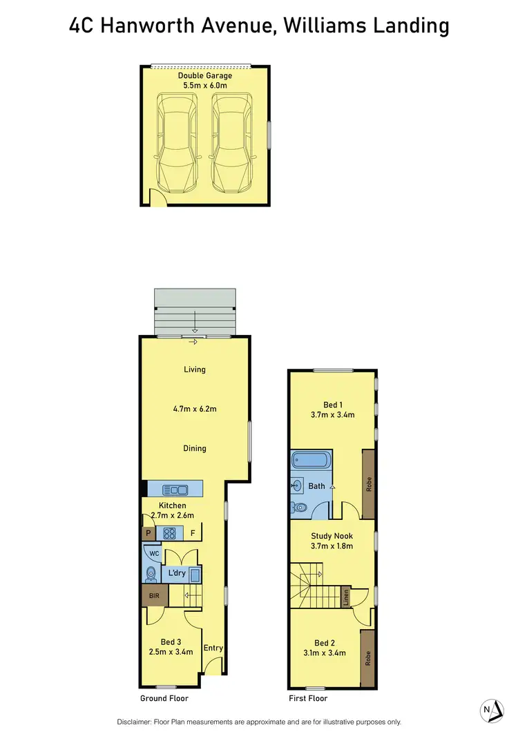 Floorplan of Homely townhouse listing, 4C Hanworth Avenue, Williams Landing VIC 3027