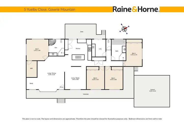 Floorplan of Homely house listing, 5 Yuelby Close, Gowrie Junction QLD 4352