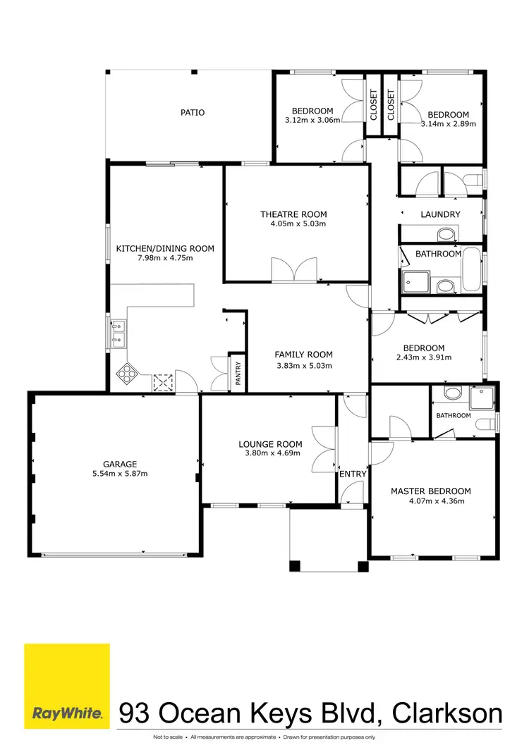 Floorplan of Homely house listing, 93 Ocean Keys Boulevard, Clarkson WA 6030
