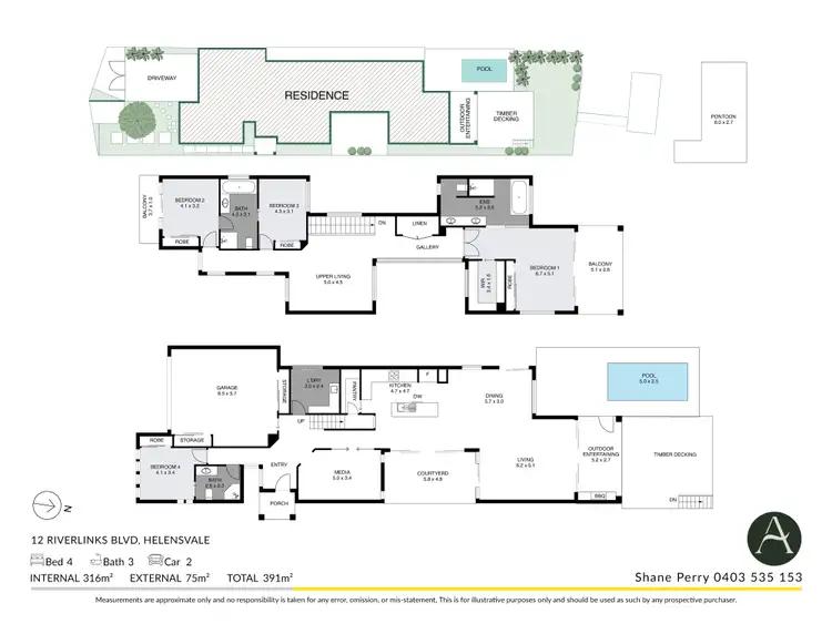 Floorplan of Homely house listing, 12 River Links Boulevard East, Helensvale QLD 4212