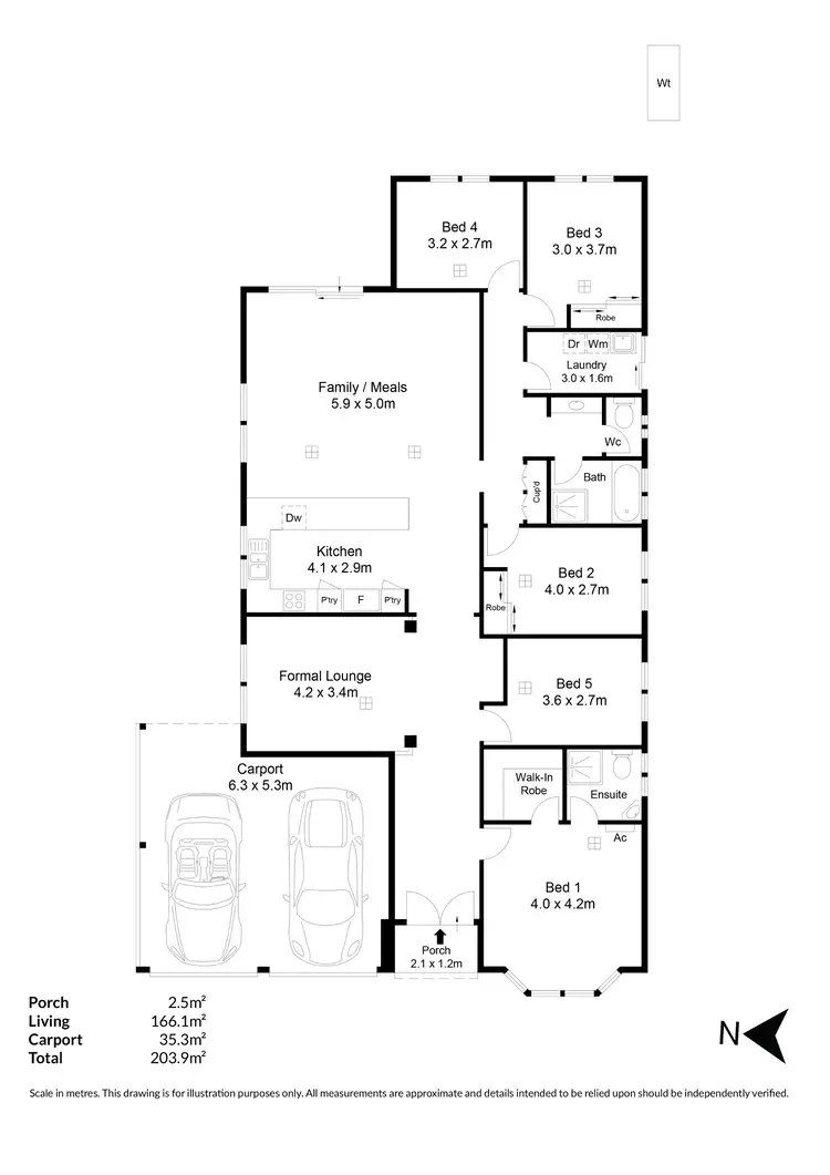 Floorplan of Homely house listing, 103 Fleming Crescent, Mansfield Park SA 5012
