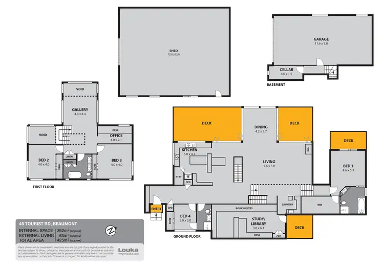 Floorplan of Homely house listing, 45 Tourist Road, Beaumont NSW 2577