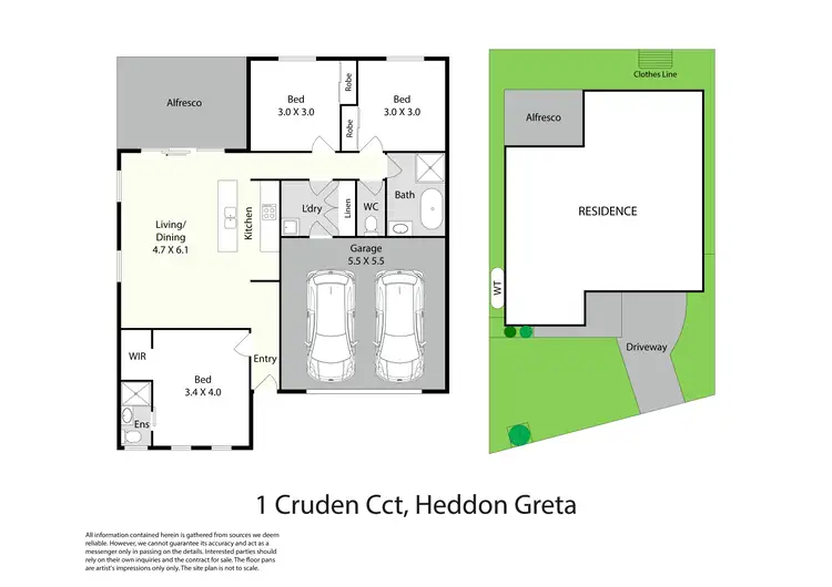 Floorplan of Homely house listing, 1 Cruden Circuit, Heddon Greta NSW 2321