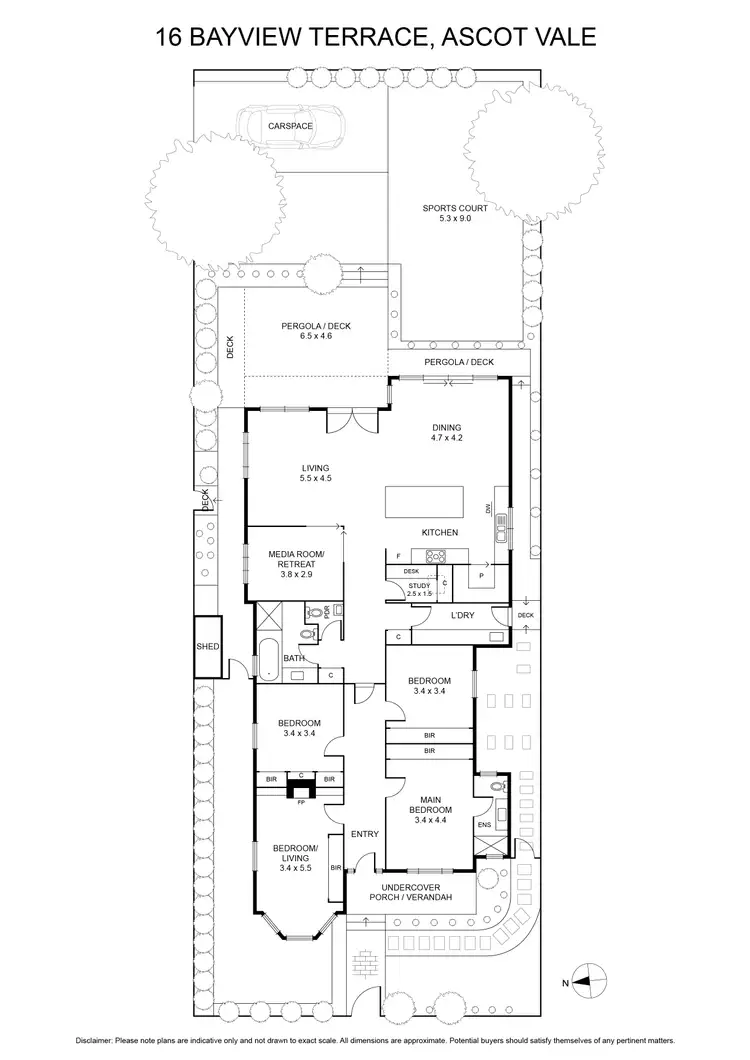Floorplan of Homely house listing, 16 Bayview Terrace, Ascot Vale VIC 3032