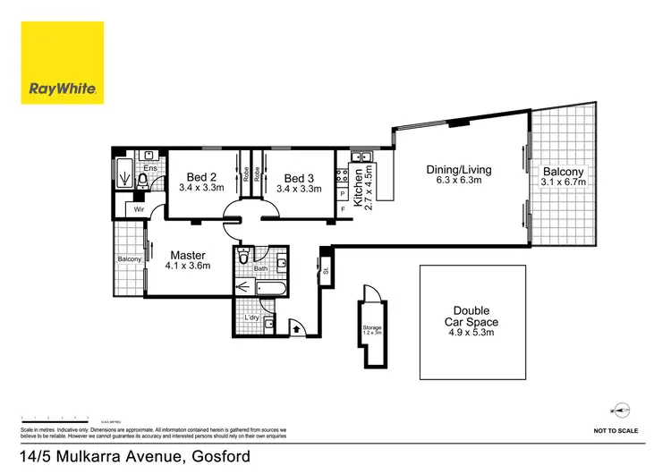 Floorplan of Homely apartment listing, 14/5 Mulkarra Avenue, Gosford NSW 2250