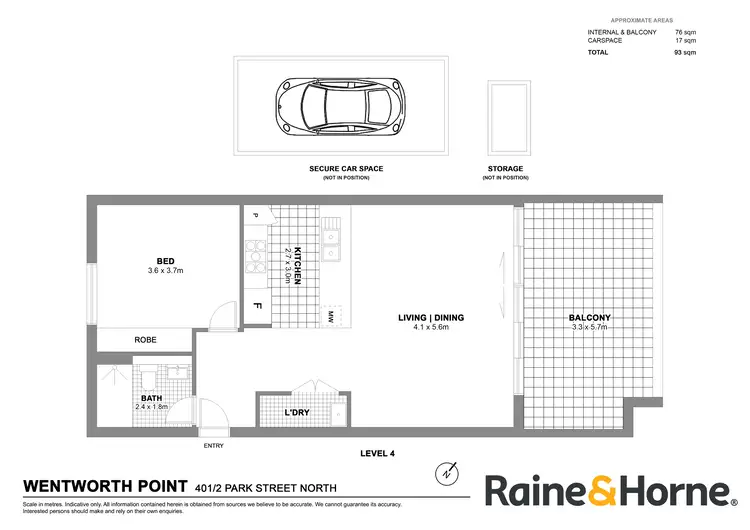 Floorplan of Homely apartment listing, 401/2 Park Street North, Wentworth Point NSW 2127