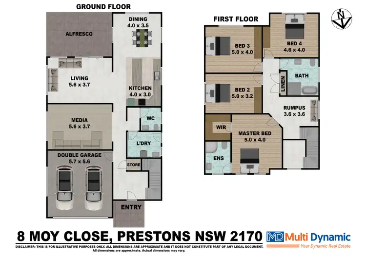 Floorplan of Homely house listing, 8 Moy Close, Prestons NSW 2170