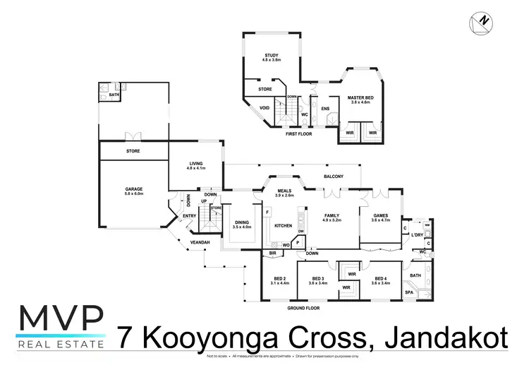 Floorplan of Homely house listing, 7 Kooyonga Cross, Jandakot WA 6164