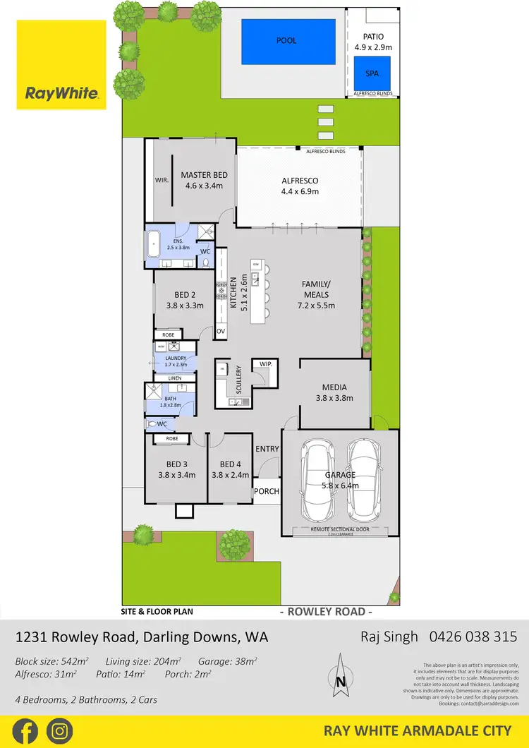 Floorplan of Homely house listing, 1231 Rowley Road, Darling Downs WA 6122