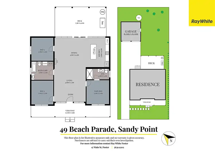 Floorplan of Homely house listing, 49 Beach Parade, Sandy Point VIC 3959