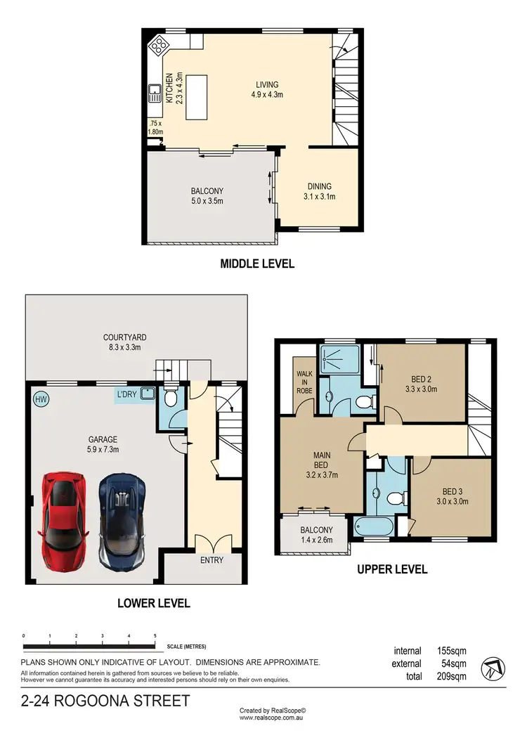 Floorplan of Homely townhouse listing, 2/24 Rogoona Street, Morningside QLD 4170