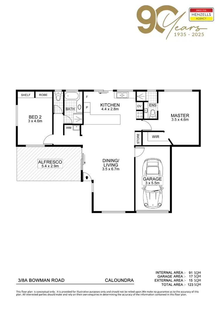 Floorplan of Homely unit listing, 3/8A Bowman Road, Caloundra QLD 4551