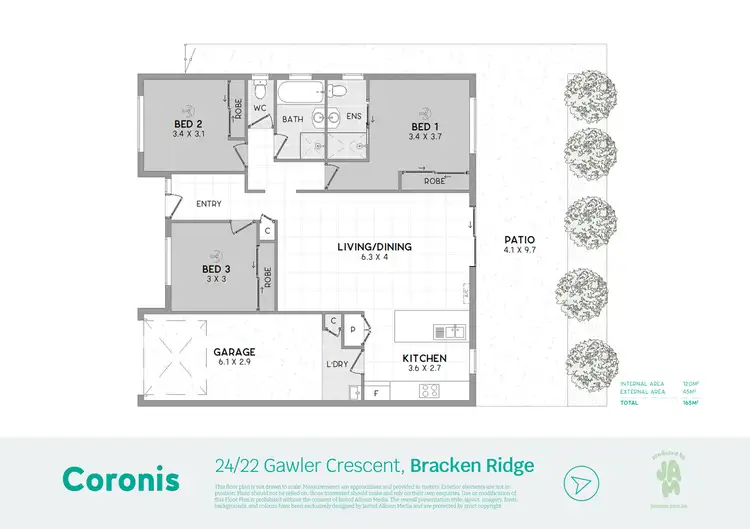 Floorplan of Homely villa listing, 24/22 Gawler Crescent, Bracken Ridge QLD 4017