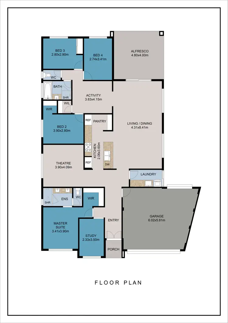 Floorplan of Homely house listing, 10 Bingham Way, Byford WA 6122