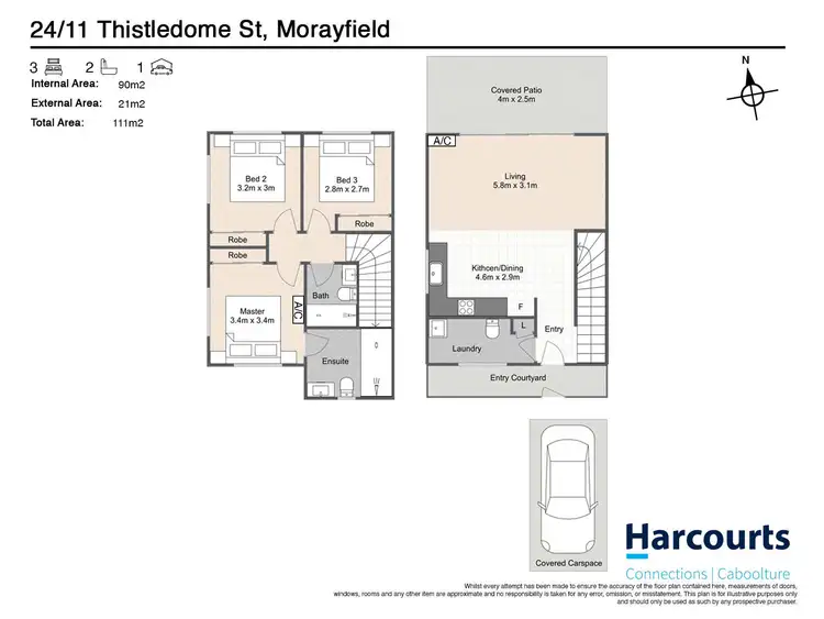 Floorplan of Homely house listing, 24/11 THISTLEDOME STREET, Morayfield QLD 4506