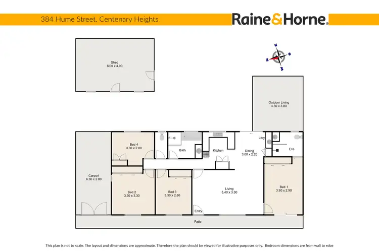 Floorplan of Homely house listing, 384 Hume Street, Centenary Heights QLD 4350