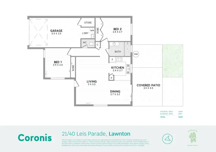 Floorplan of Homely villa listing, 21/40 Leis Parade, Lawnton QLD 4501