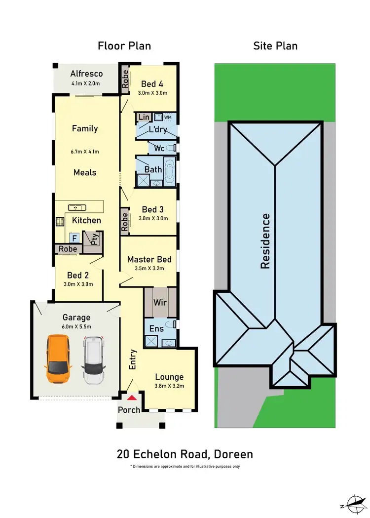 Floorplan of Homely house listing, 20 Echelon Road, Doreen VIC 3754