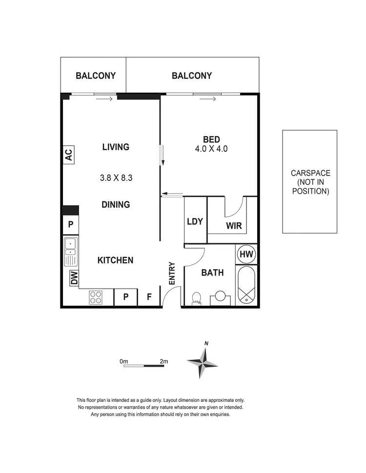 Floorplan of Homely apartment listing, 102/408 Lygon Street, Brunswick East VIC 3057