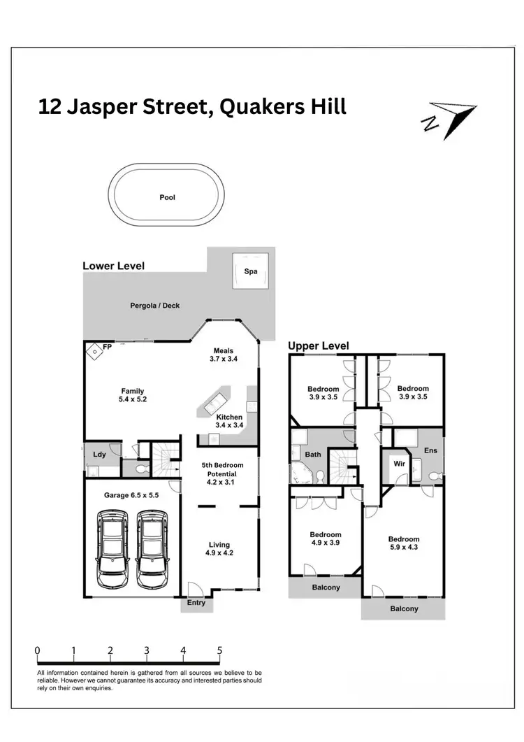 Floorplan of Homely house listing, 12 Jasper Street, Quakers Hill NSW 2763