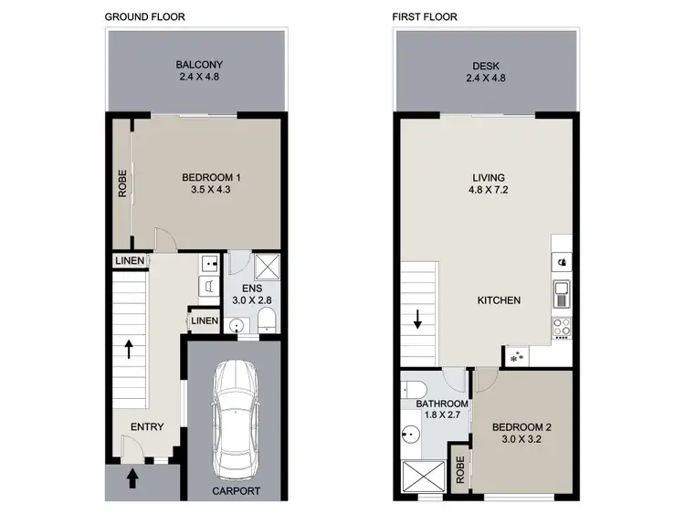 Floorplan of Homely townhouse listing, 15/94 Central Lane, Gladstone Central QLD 4680