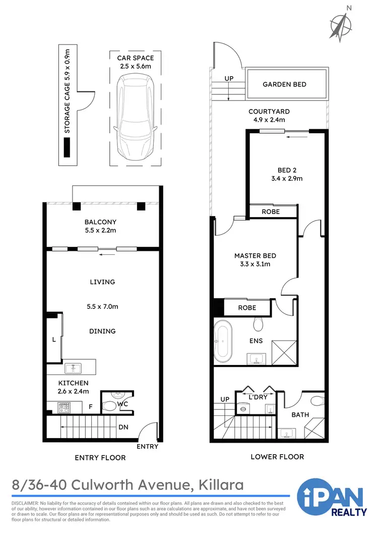 Floorplan of Homely apartment listing, 8/36-40 Culworth Avenue, Killara NSW 2071