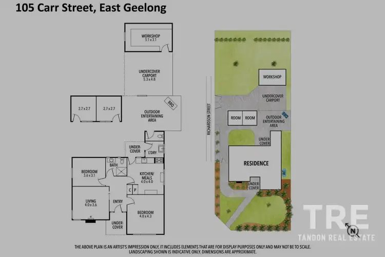 Floorplan of Homely land listing, 105 Carr Street, East Geelong VIC 3219