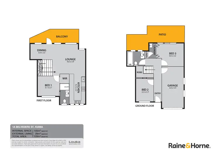 Floorplan of Homely semi-detached listing, 1A Belvedere Street, Kiama NSW 2533