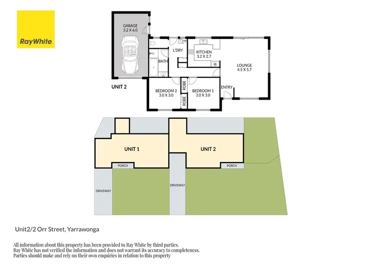 Floorplan of Homely unit listing, 2/2 Orr Street, Yarrawonga VIC 3730