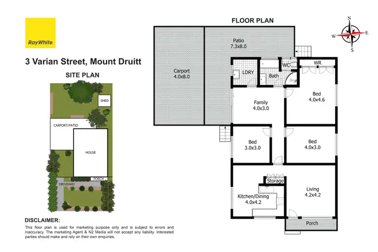 Floorplan of Homely house listing, 3 Varian Street, Mount Druitt NSW 2770