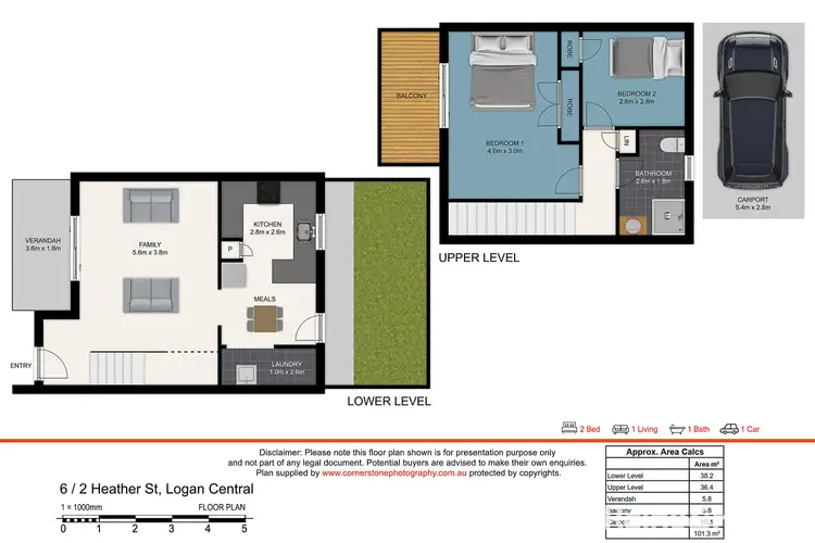 Floorplan of Homely townhouse listing, 6/2 Heather Street, Logan Central QLD 4114