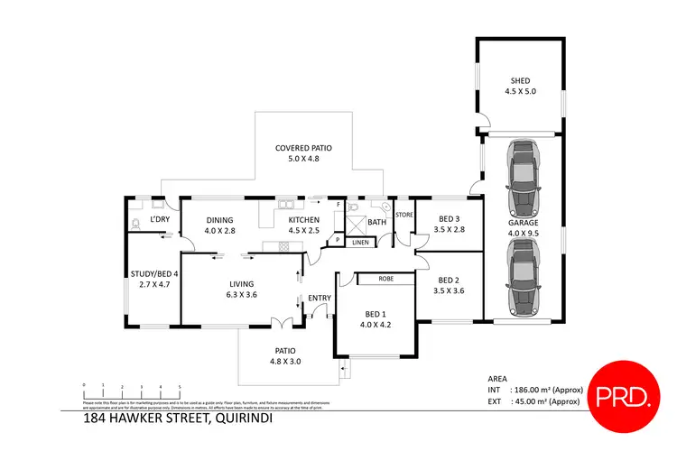 Floorplan of Homely house listing, 184 Hawker Street, Quirindi NSW 2343