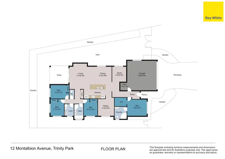 Floorplan of Homely house listing, 12 Montalbion Avenue, Trinity Park QLD 4879