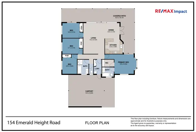 Floorplan of Homely house listing, 154 Emerald Heights Road, Mareeba QLD 4880