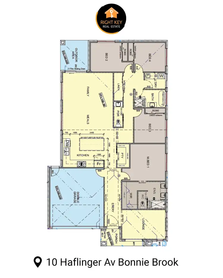 Floorplan of Homely house listing, 10 Haflinger Av, Bonnie Brook VIC 3335
