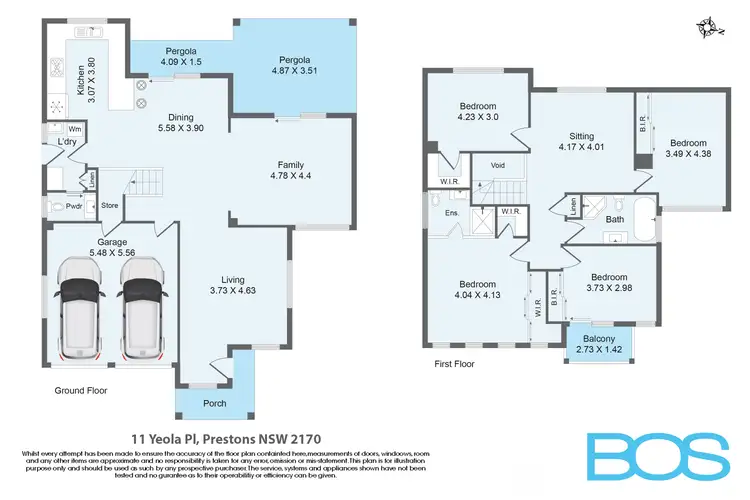 Floorplan of Homely house listing, 11 Yeola Place, Prestons NSW 2170