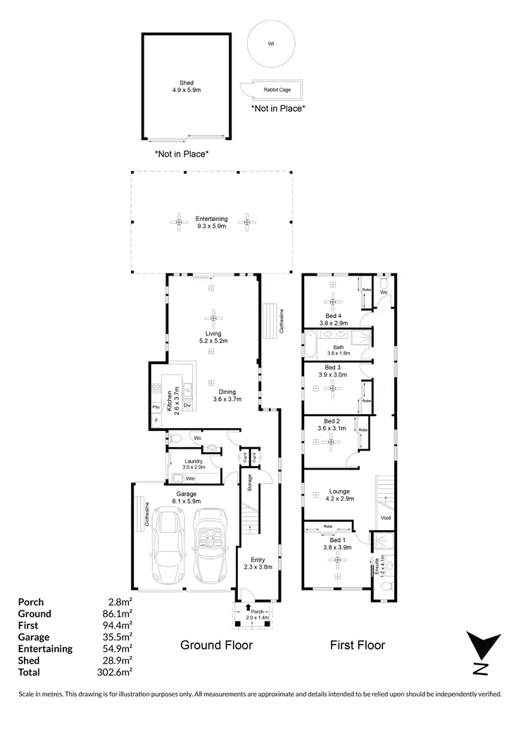 Floorplan of Homely house listing, 15 Whysall Road, Greenacres SA 5086