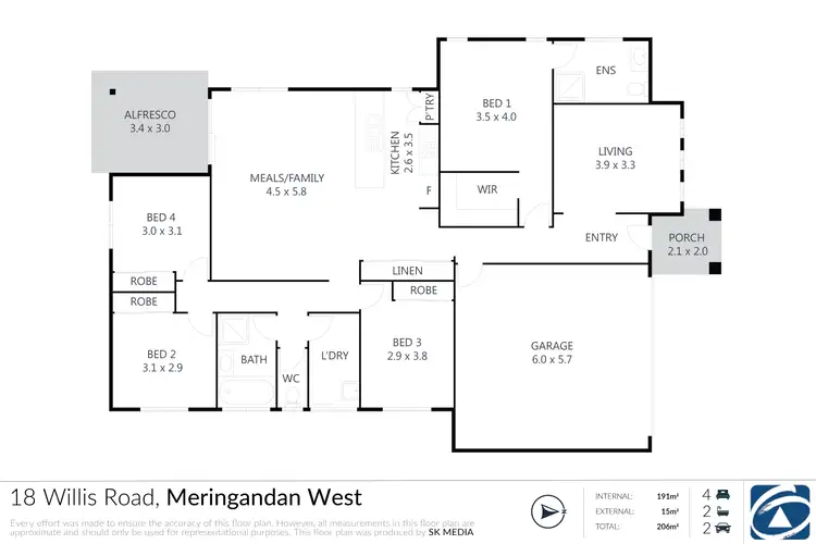 Floorplan of Homely house listing, 18 Willis Road, Meringandan West QLD 4352